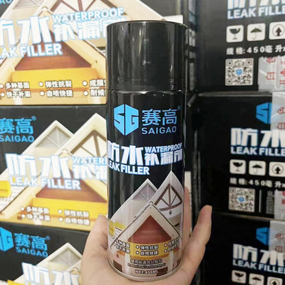 Waterproof Leak Stopping Spray For Leakage And Cracking Weather Resistance Sealant Spray Black