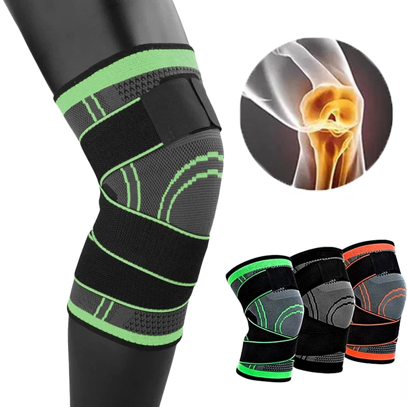 Knee Pads Sports Pressurized Elastic Kneepad Support Fitness Basketball Running Brace Medical Arthritis Joints Protector Knee